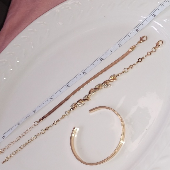 Bracelets 3 gold plated - Picture 5 of 6